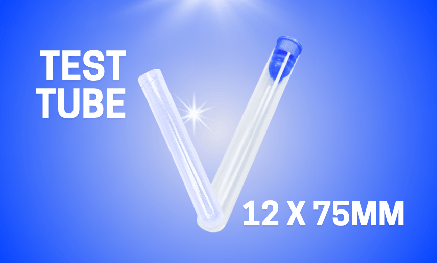 CLINSAM 02311 12 × 75 mm Polystyrene (PS) Test Tubes - Clinsam