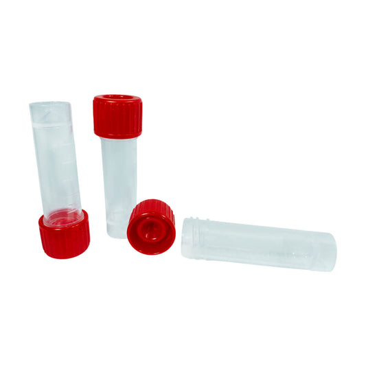 5ml Conical Transport Tubes with Screw Cap, Sterile - Clinsam