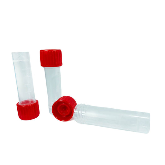 Conical Transport Tubes 5mL – Screw Cap, Leak-Resistant, Sterile
