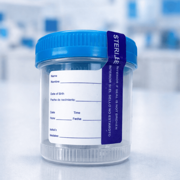 Specimen Cups 4OZ With Cap 4 x 100/CS - Clinsam