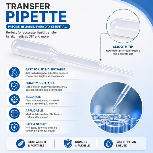Transfer Pipette Dropper – 1 mL x 87 mm (1000 Pcs) - Clinsam