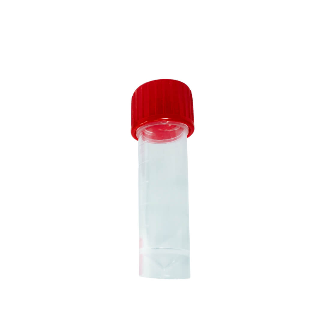 5ml Conical Transport Tubes with Screw Cap, Sterile - Clinsam