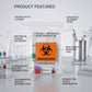 6"x9" Biohazard Specimen Ziplock Bag – 5 Mil, Dual Pocket | Clinsam - Medical & Laboratory Equipment - Clinsam