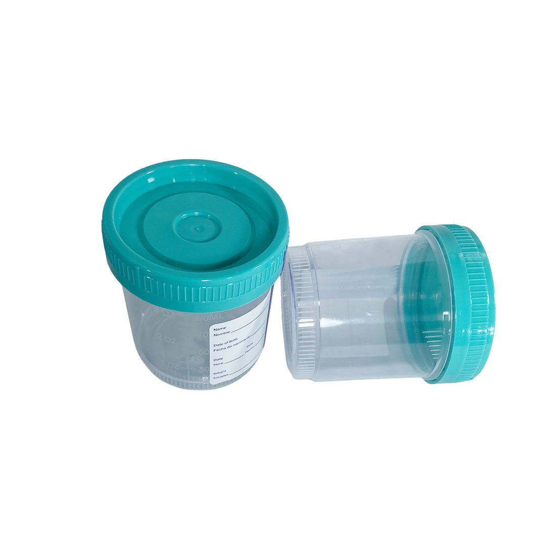90ml Sterile Urine Cup with Temp Strip & Label - 100pcs/pack | Clinsam - Medical & Laboratory Equipment - Clinsam