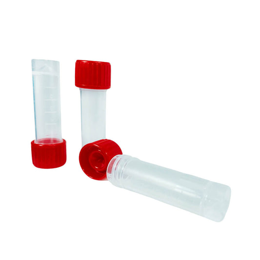 Conical Transport Tubes 5mL – Screw Cap, Leak-Resistant, Sterile