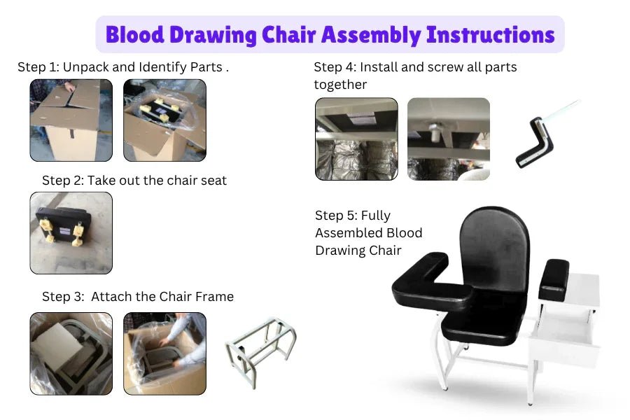Blood Drawing Chair with Adjustable Flip - Up Armrest - Clinsam