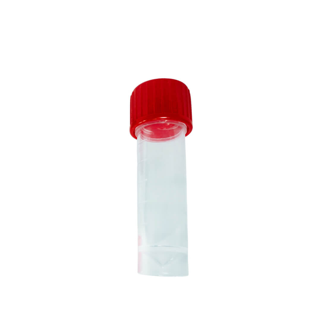 Conical Transport Tubes 5mL – Screw Cap, Leak - Resistant, Sterile - Clinsam