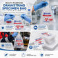 Drawstring Biohazard Specimen Transport Bags - 15 x 17 in (38 x 43 cm) - Clinsam
