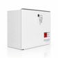 Large Medical Lock Box Dropbox with Keys – White, 14"x14"x10.25" - Clinsam