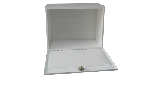 Medical Lock Box with Lock & Keys - Overdoor Hanger Lockbox, 14" x 6.75" x 10.25" - Clinsam