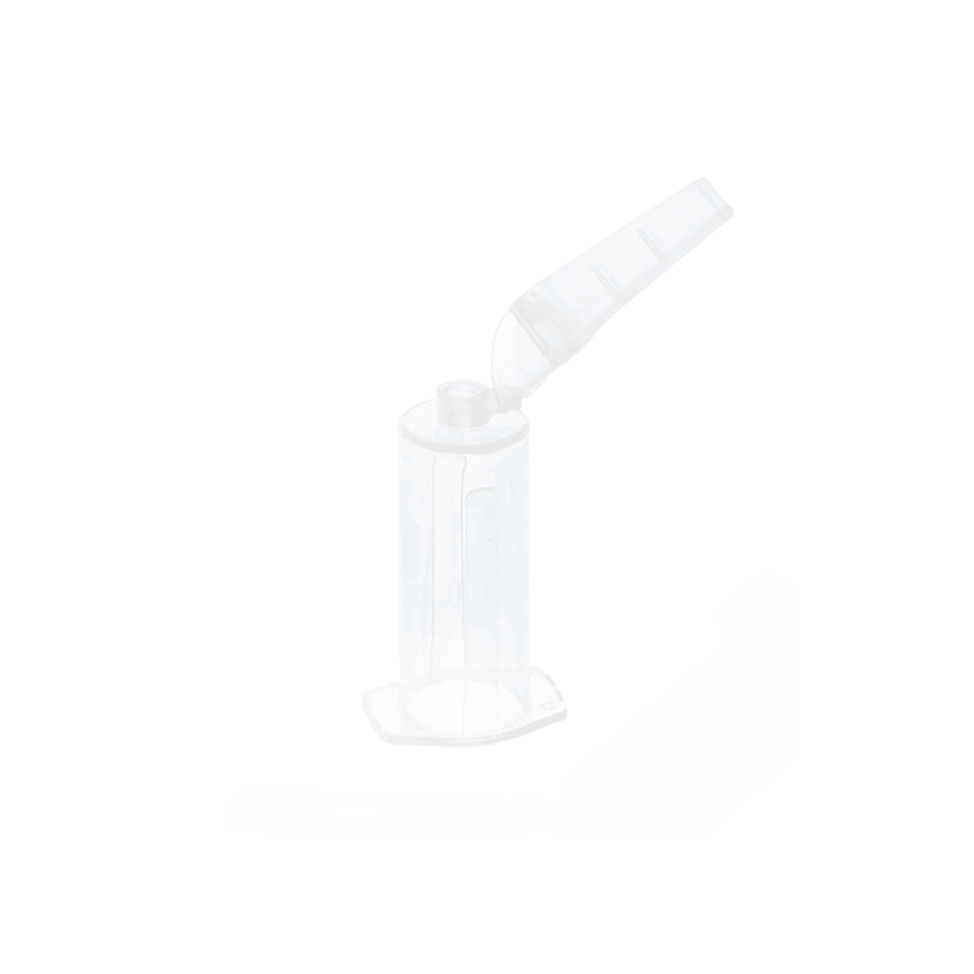 Needle Hub with Safety Cover – Secure Blood Collection (1000/PK, 2PK/CS) - Clinsam