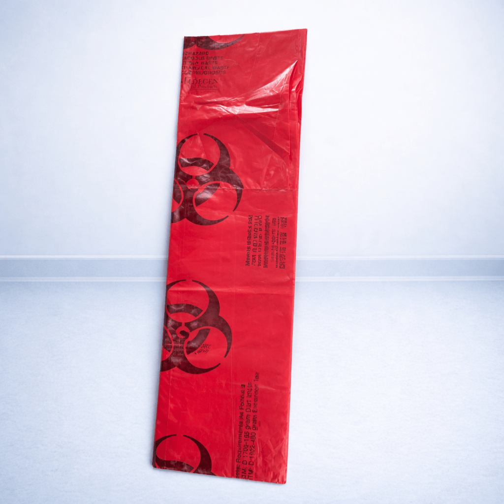 Red Biohazard Bags 40 - 45 Gallon – Disposable Autoclave Bags for Medical 40" x 46" - Clinsam