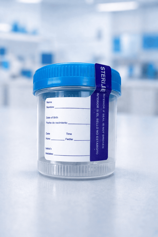 Specimen Cups 4OZ With Cap 4 x 100/CS - Clinsam