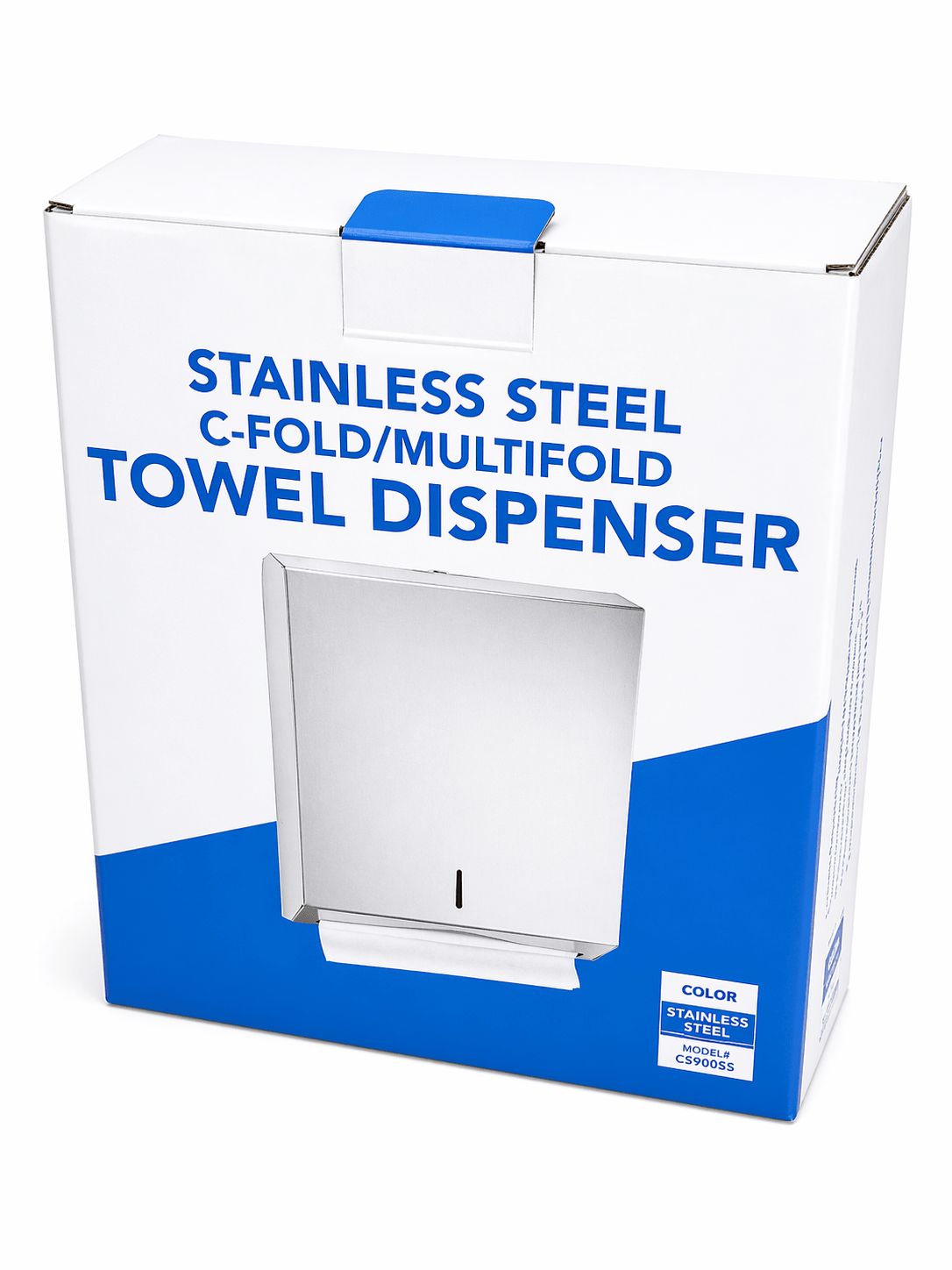 Stainless Steel Paper Towel Dispenser – C - Fold / Multifold Wall Mount - Clinsam