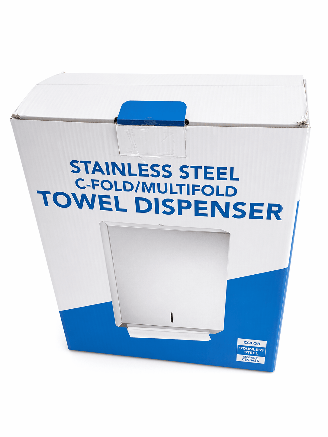Stainless Steel Paper Towel Dispenser – C - Fold / Multifold Wall Mount - Clinsam