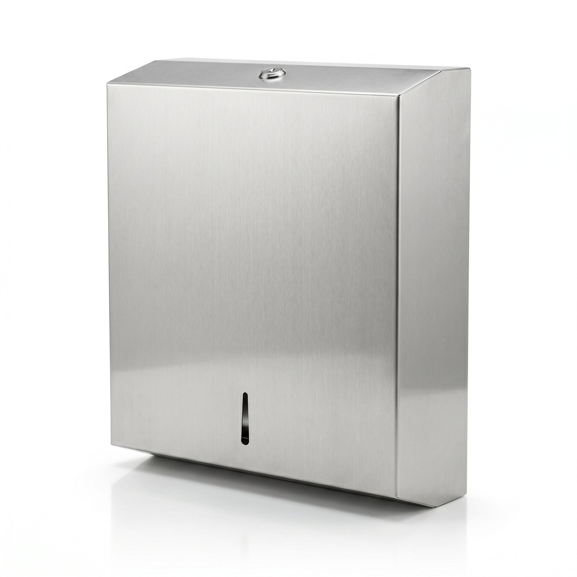 Stainless Steel Paper Towel Dispenser – C - Fold / Multifold Wall Mount - Clinsam