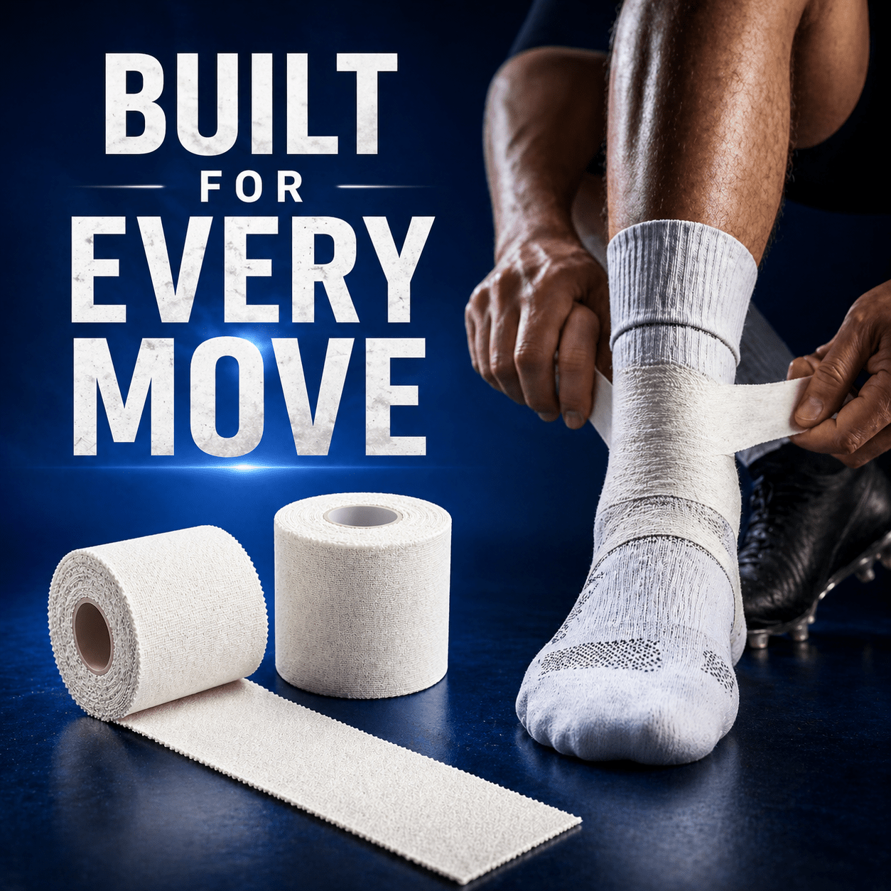 White Soccer Tape – 2" x 10 Yards Athletic Sports Tape - Clinsam