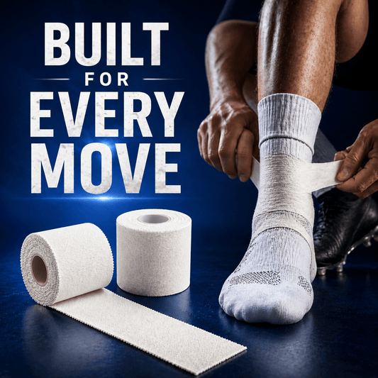 White Soccer Tape – 2" x 10 Yards Athletic Sports Tape - Clinsam